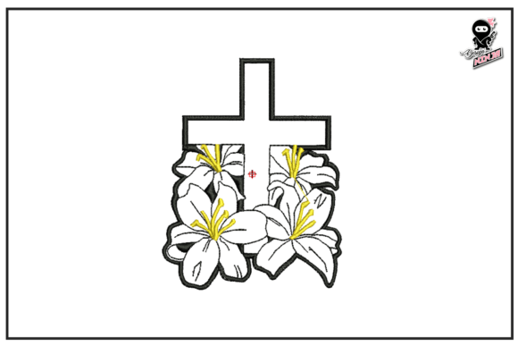 Christian Cross with Lilies Flowers: A Faithful Design Review