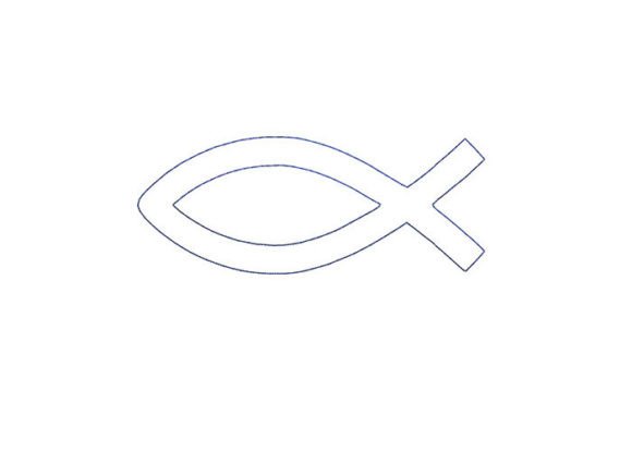 Jesus Fish Outline: A Minimalist Staple for Etsy Shops