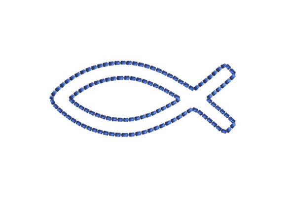 Review: Jesus Fish Bean Stitch Oval for Boutique Sweatshirts