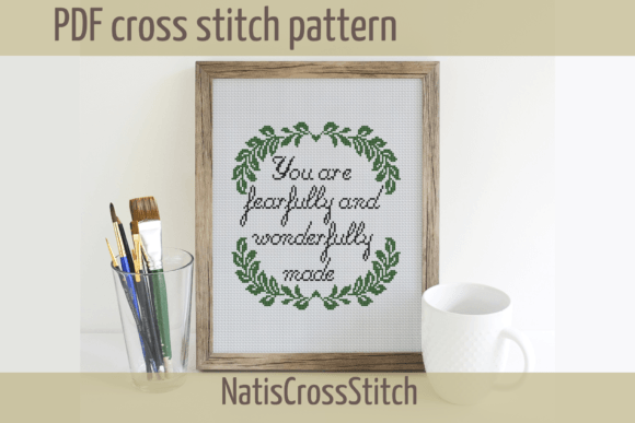 Review: Religious Cross Stitch Pattern Psalm 139 for Boutiques