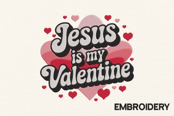 Review: Valentine Embroidery Design, Jesus for Craft Fairs